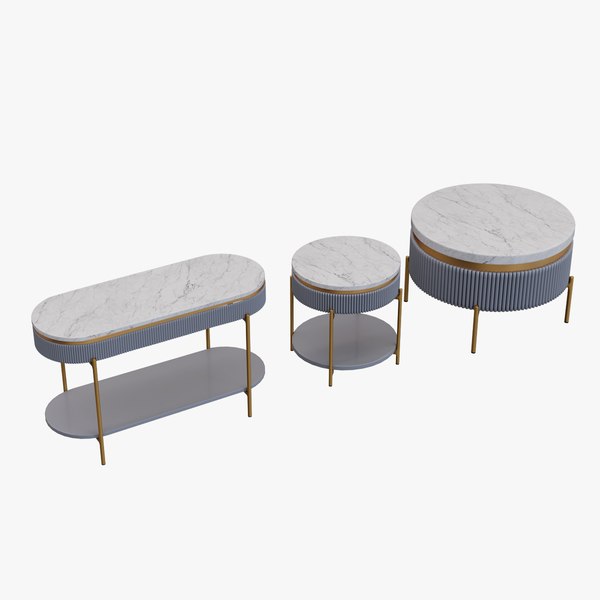modèle 3D de Ensemble de tables déco - TurboSquid 2122976