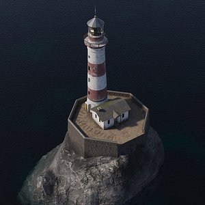 Lighthouse LowPoly - Game Ready 3D model