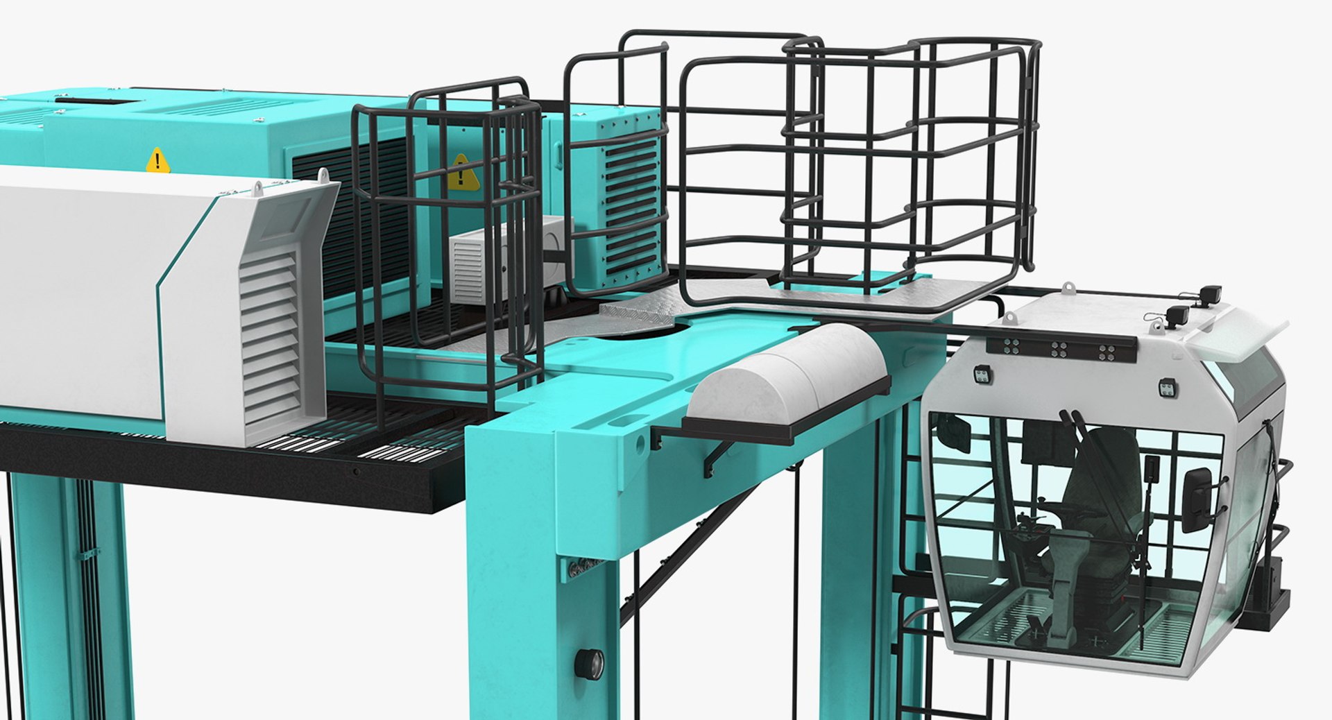 3D hybrid straddle carrier - TurboSquid 1364824