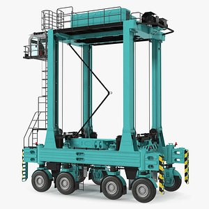 Hybrid Straddle Carrier 3D Model
