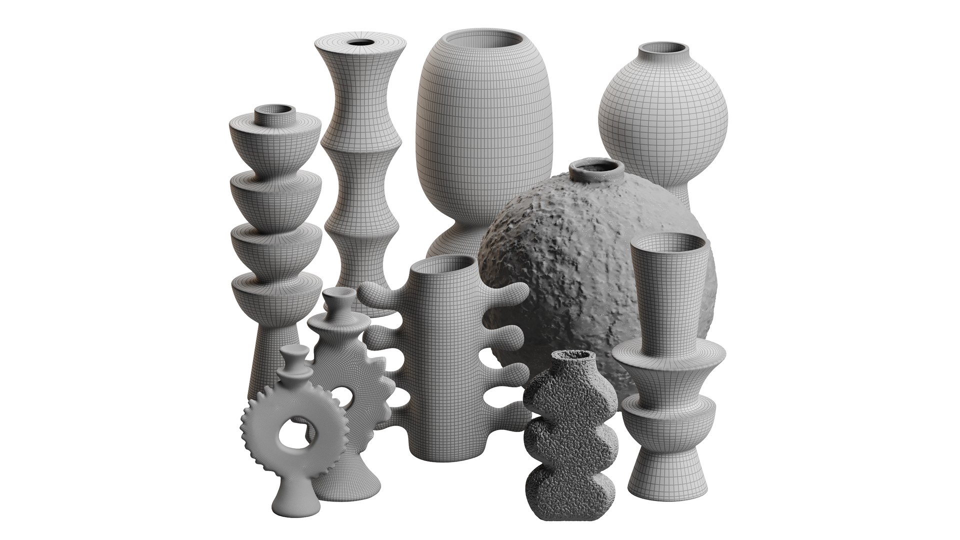 3D Decorative Vases Model - TurboSquid 2432031
