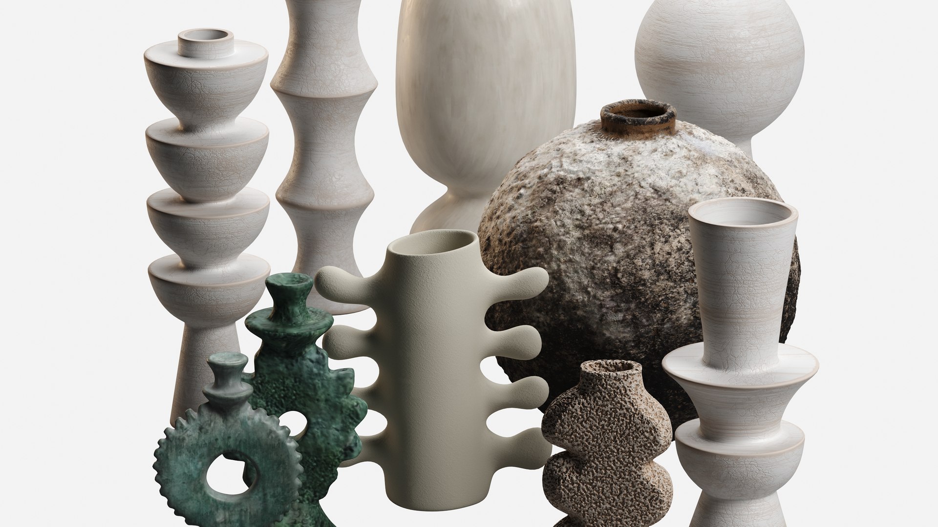 3D Decorative Vases Model - TurboSquid 2432031