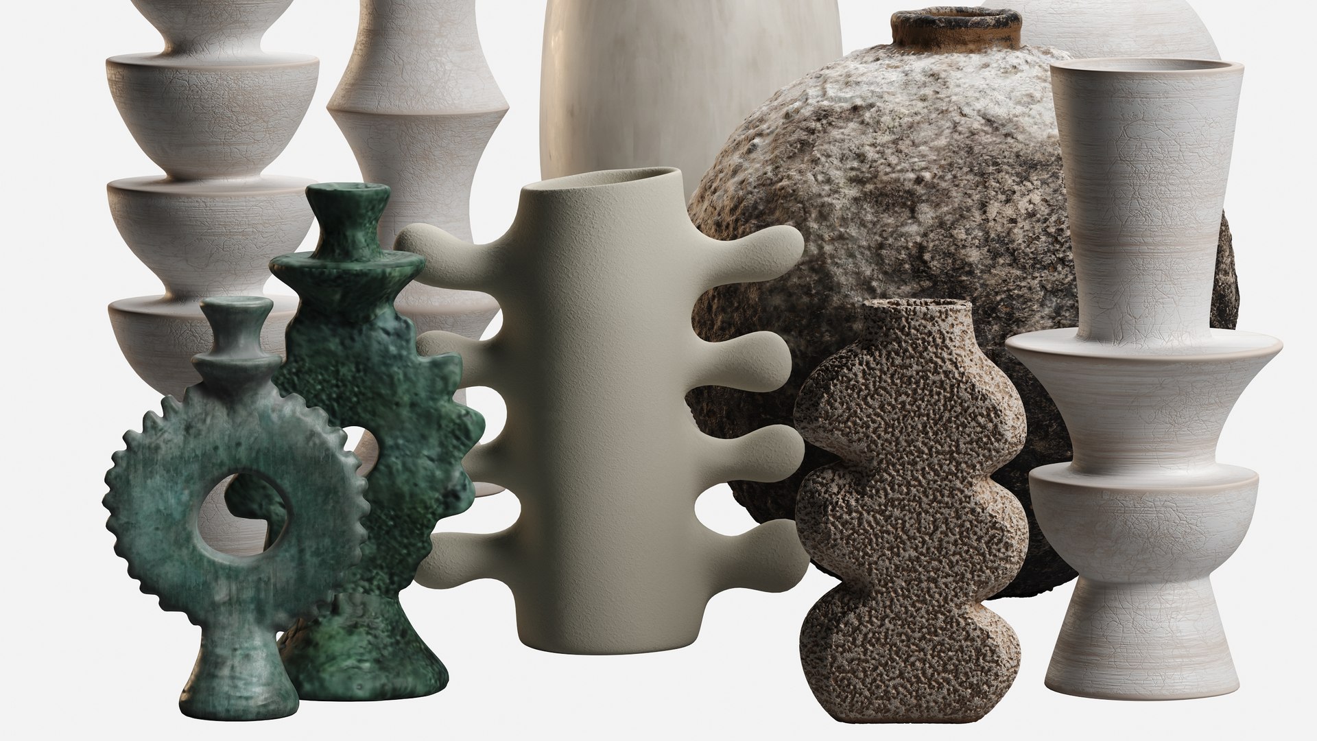 3D Decorative Vases Model - TurboSquid 2432031