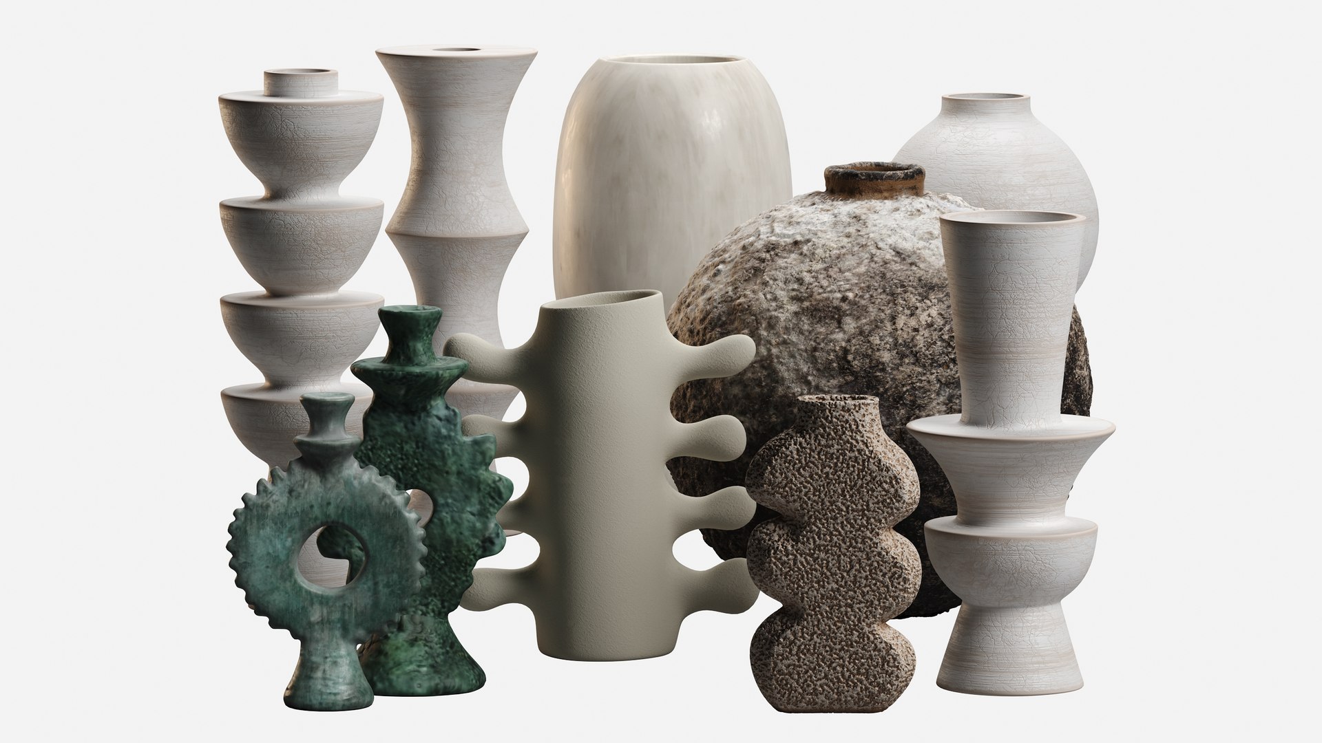 3D Decorative Vases Model - TurboSquid 2432031
