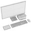 3D Apple Studio Display and Mac studio full set model