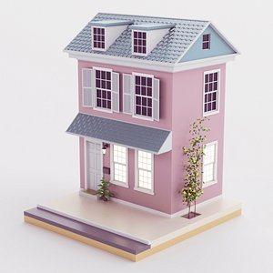 3D Cartoon Building 06 model