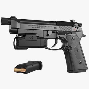 3D Beretta M9A3 Black