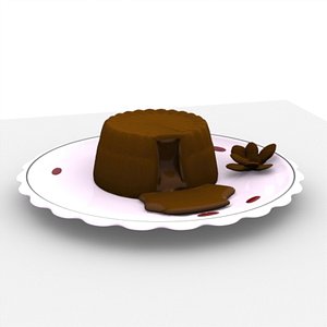 Lava Cake on Plate