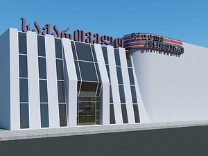 3d obj building modern