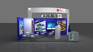 2 side open stand 3D model