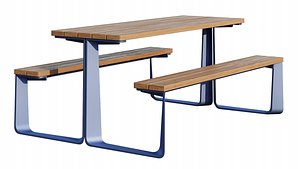3D Picnic table Rauster by mmcite model