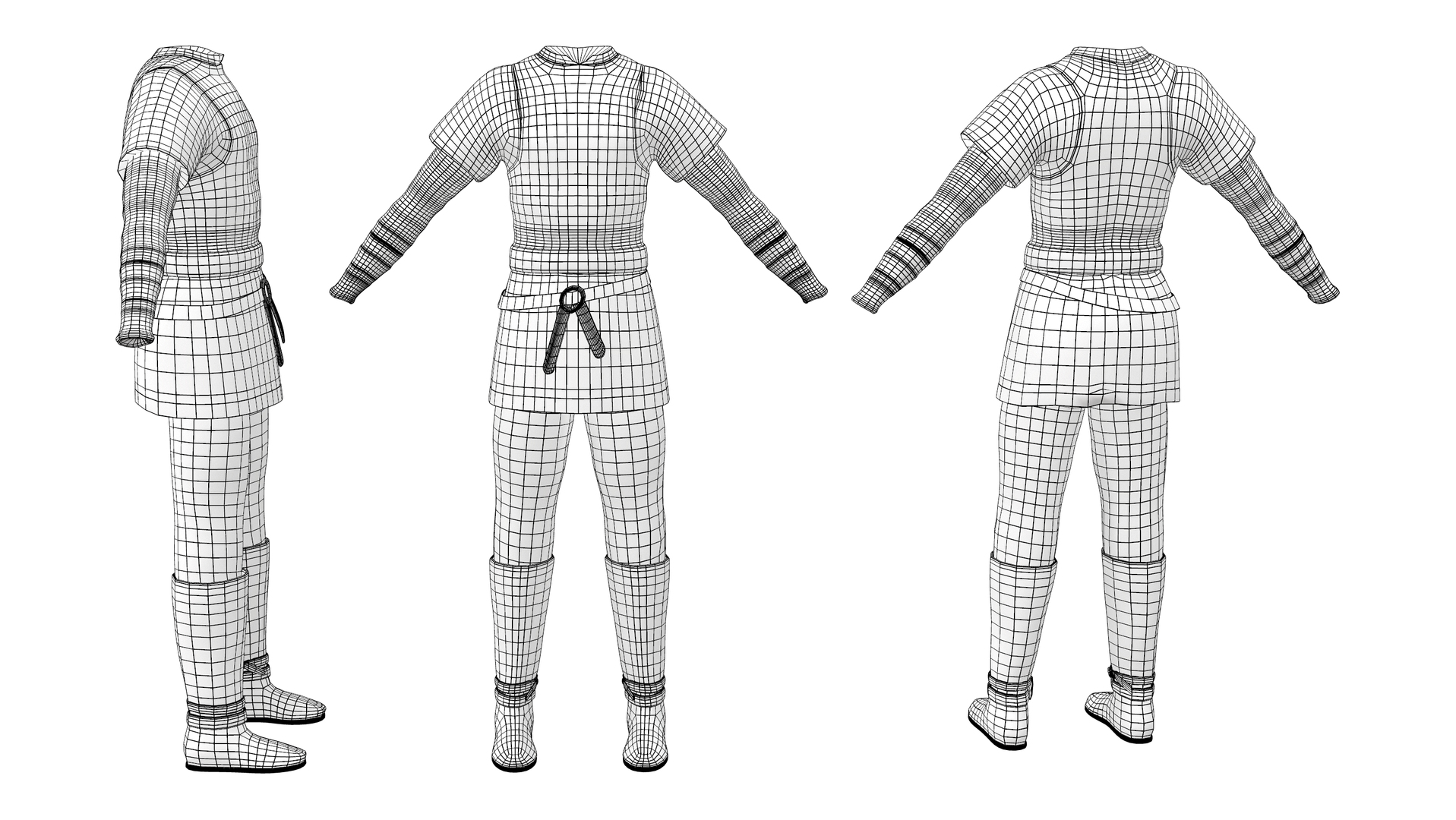 3D Ragnar Full Viking Outfit TurboSquid 1845863