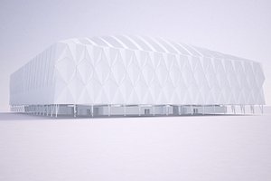 2012 olympic basketball arena 3d model