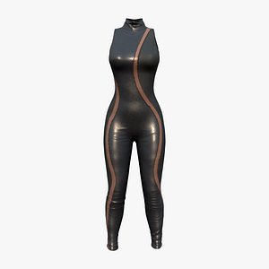Black Leather Bodysuit