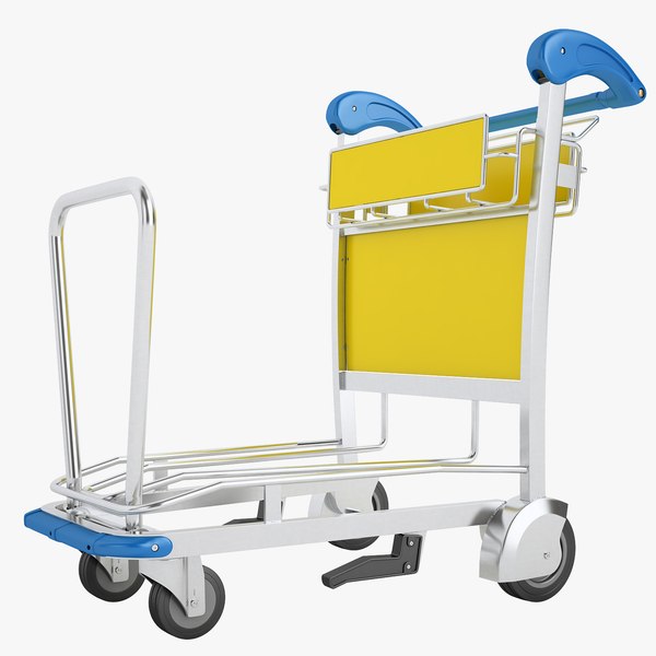 Airport luggage trolley 3D model TurboSquid 1343947