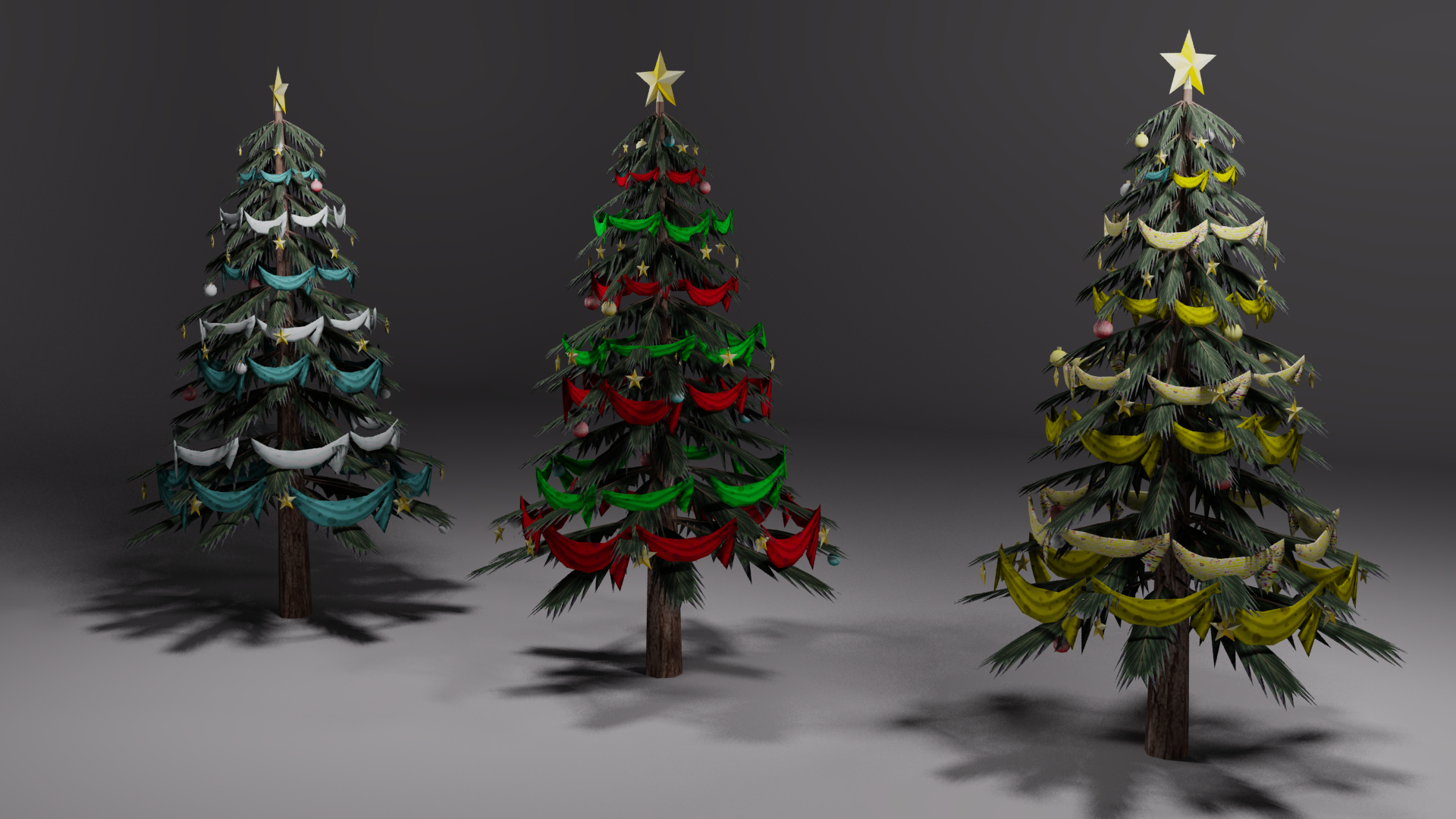 christmas tree with more textures3d模型