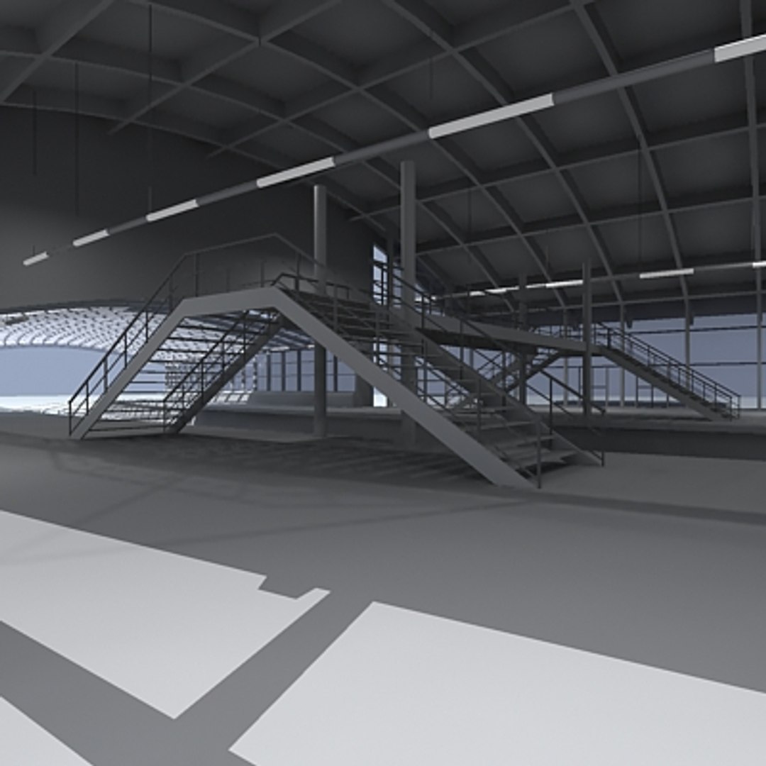 Train Station 3d Model