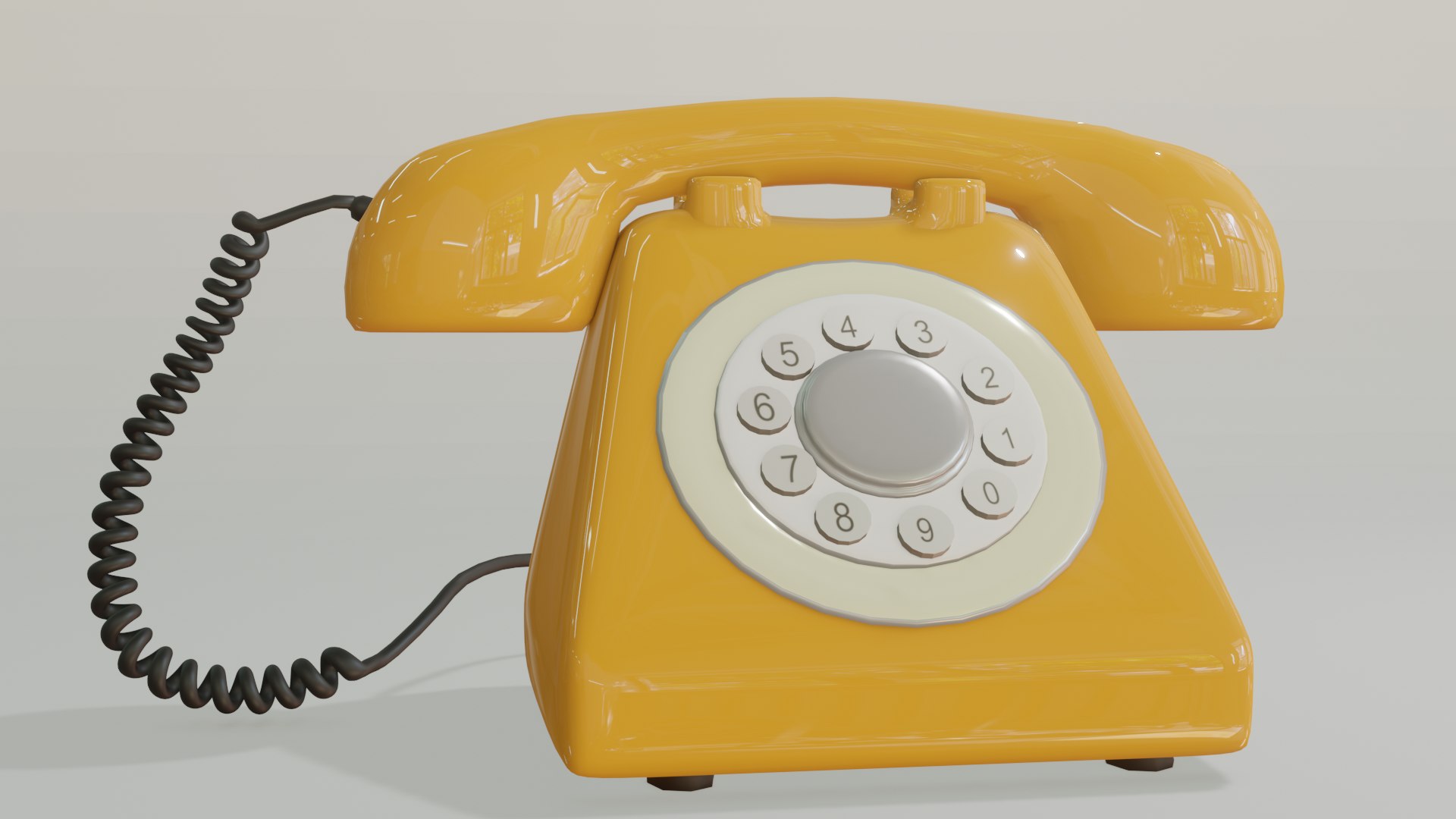 Vintage Rotary Dial Phone 3D Model Model - TurboSquid 2242833