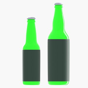 Beer bottle 3D model