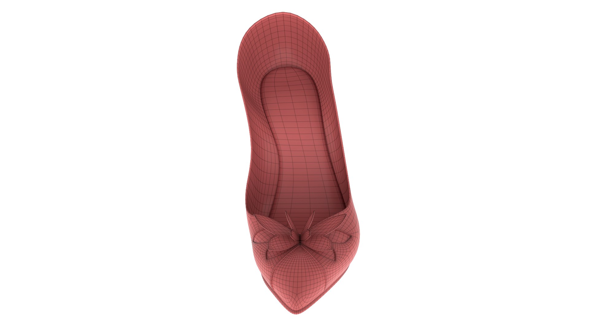 Christian Louboutin Maripopump Butterfly Red Sole Pumps 3D Model