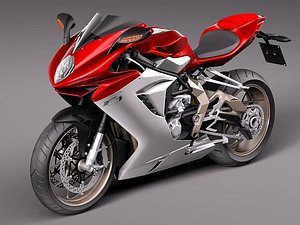mv agusta f3 sport 3d obj