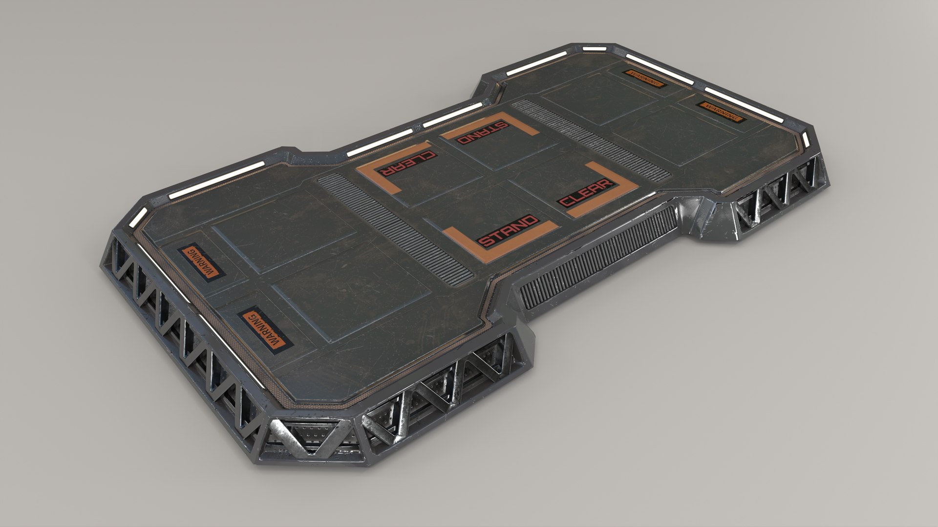 3D Scifi Landing Pad Model TurboSquid 1735377