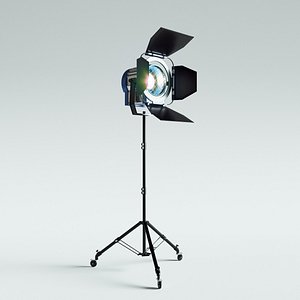 3D studio lighting spotlight model