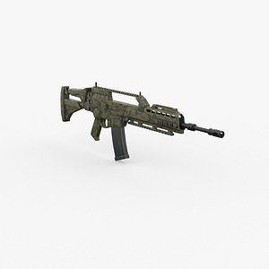 3D Gun Lowpoly Kitbash 11