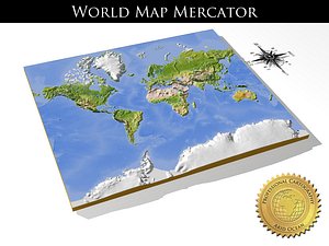 WorldMercator, High resolution 3D relief maps