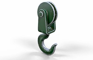 Old Green Crane Hook