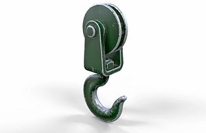 Old Green Crane Hook