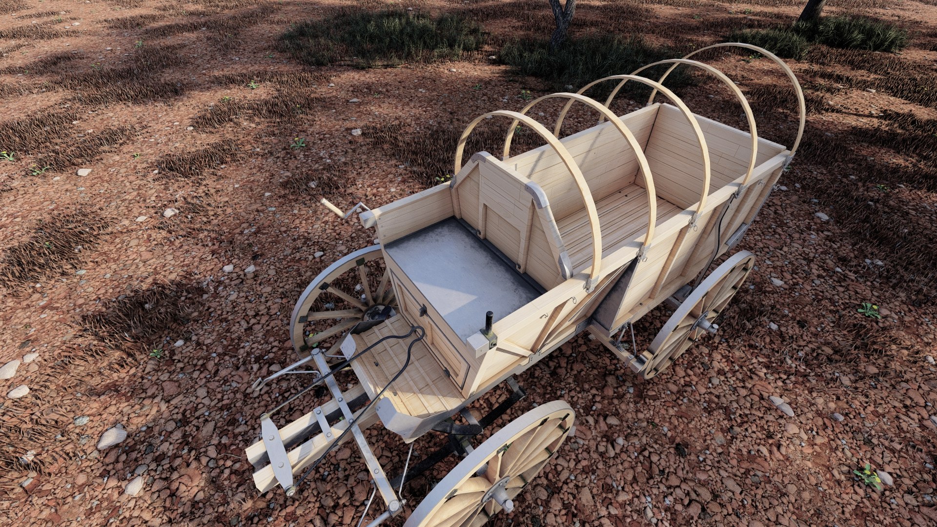 3D Model Light Army Field Wagon - TurboSquid 2276086