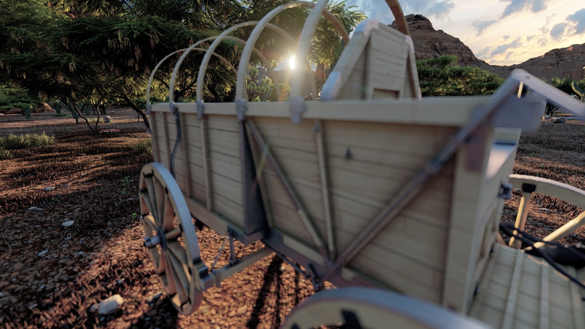3D Model Light Army Field Wagon - TurboSquid 2276086