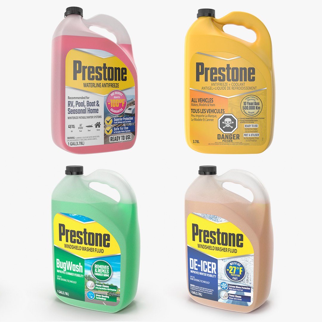 Preston Antifreezes Collection 2 3D model preview