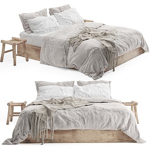 3D Zara Home Linens Bed