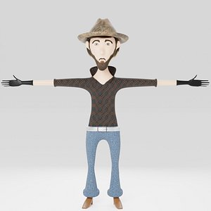 Cowboy Cartoon Character