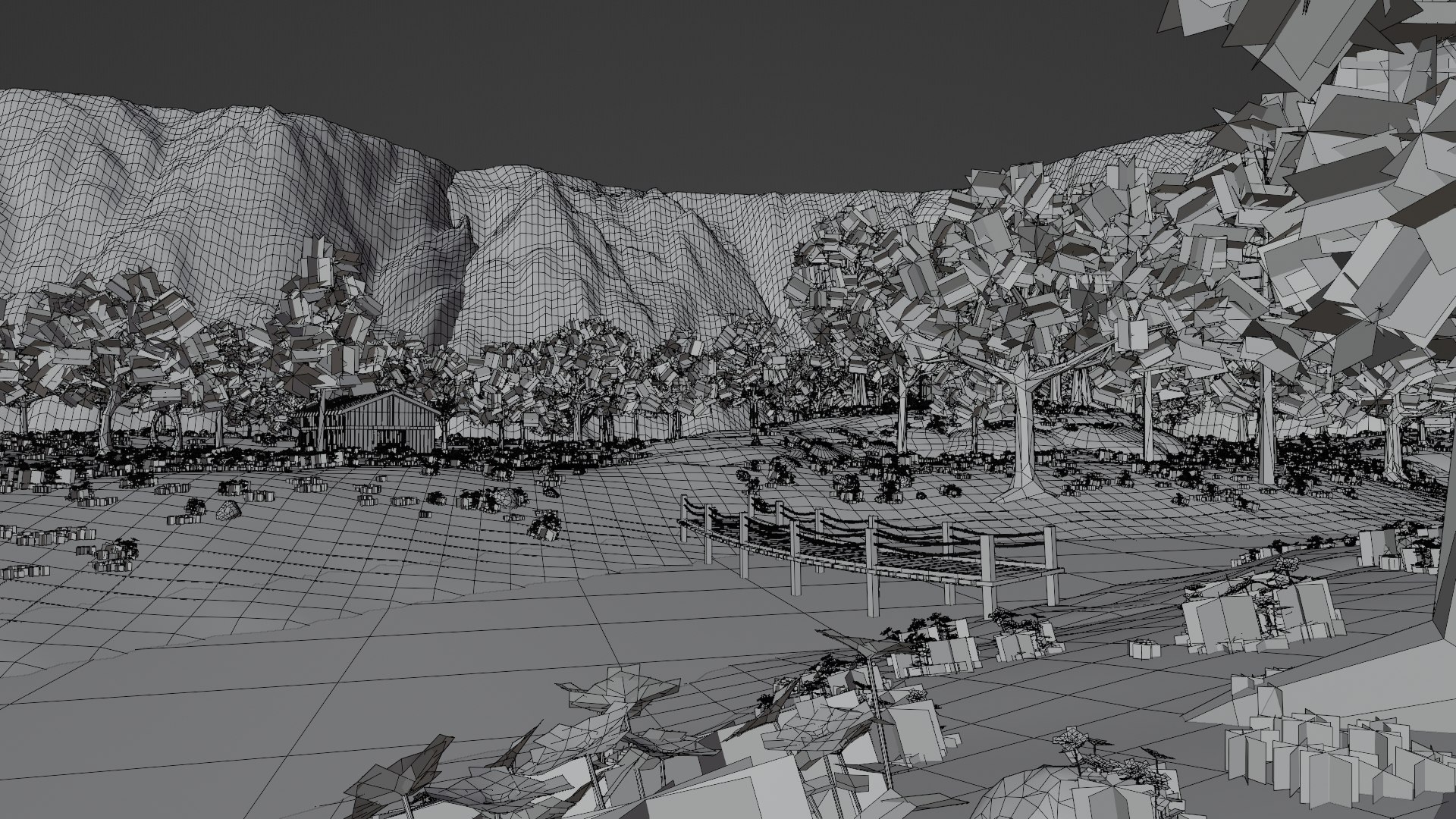 River Mountain Scene 3D model https://p.turbosquid.com/ts-thumb/WK/E38wT6/Nn/wireframe2/jpg/1718456826/1920x1080/fit_q87/718f3f4d090b4010188e1bc742b80b8d46a3e42f/wireframe2.jpg