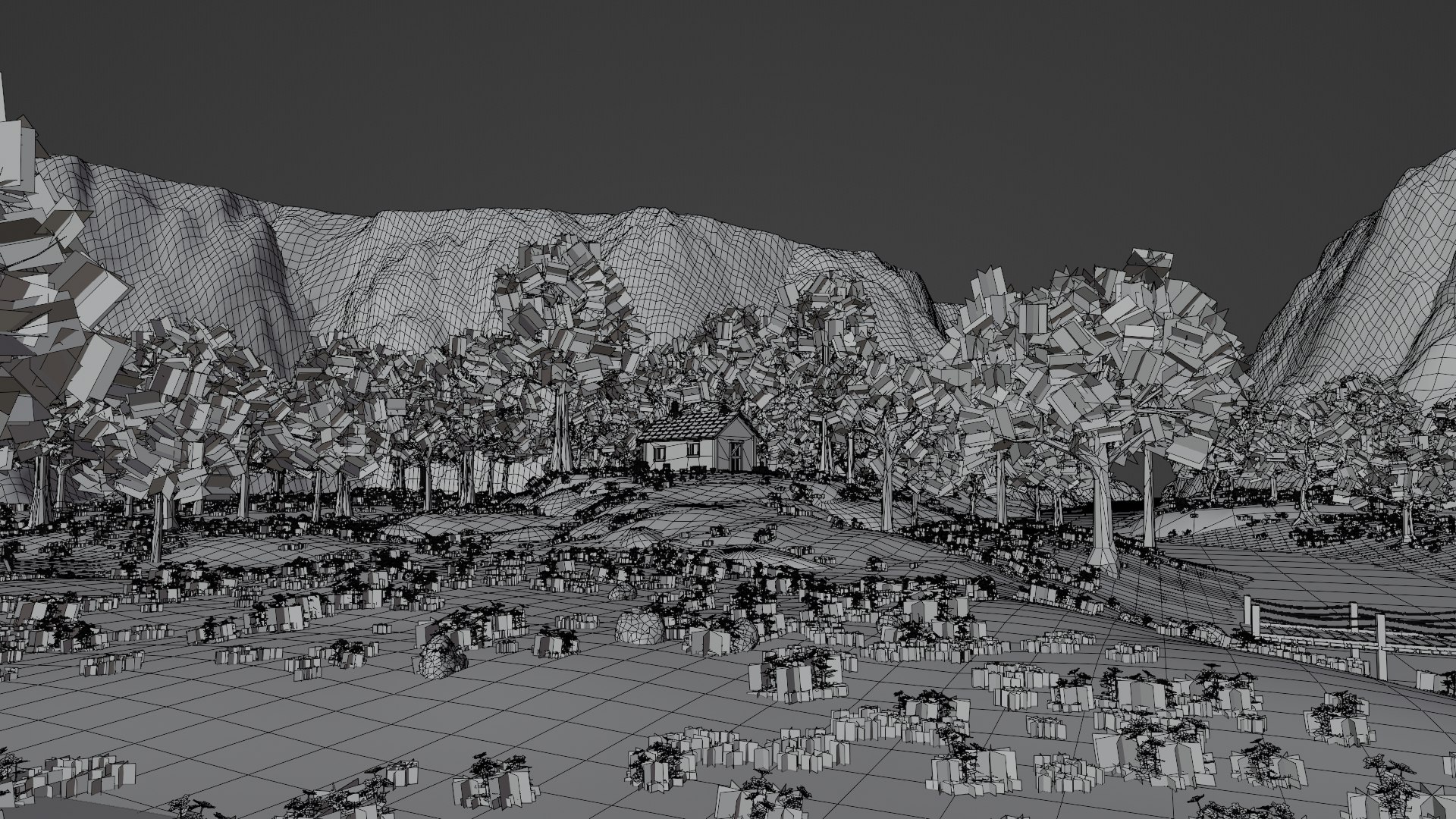 River Mountain Scene 3D model https://p.turbosquid.com/ts-thumb/WK/E38wT6/Un/wireframe1/jpg/1718456825/1920x1080/fit_q87/61c20723cd38c534fa3436c83fddb466a2f3697b/wireframe1.jpg