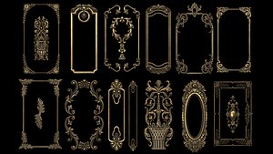 3D Collection of classic panel