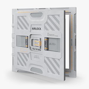 Compartment Isolation Hatch White 3D model