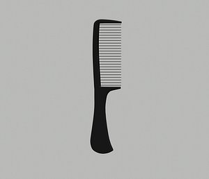 black comb 3D