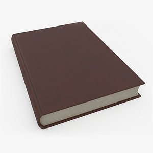 realistic hardcover book cover 3D