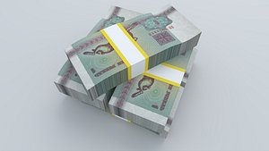 Belarus 1992 1 Bill Obverse Banknote 3D Model