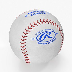 White Baseball Ball model