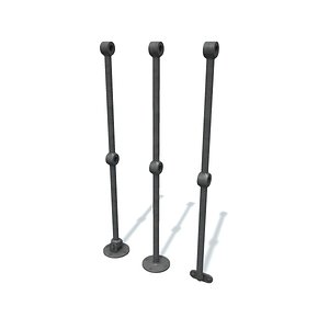 Rail stanchion E Gray