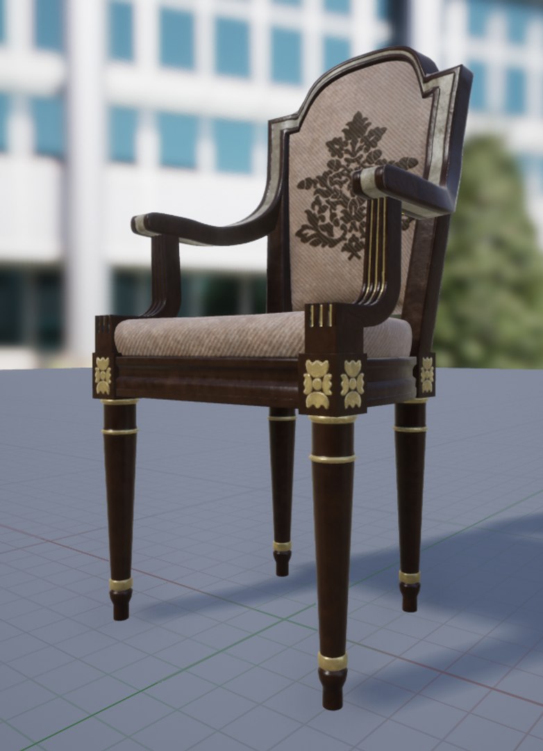 3D Classical Chair - TurboSquid 1394837