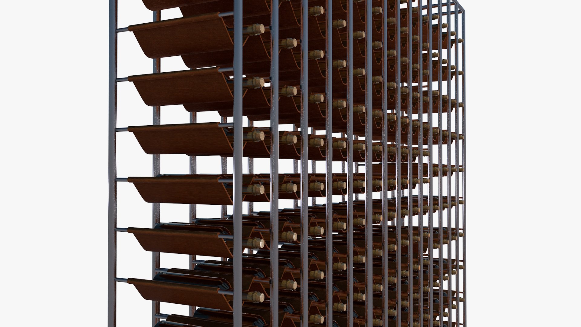 3D Wine Rack Model - TurboSquid 1750022