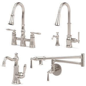 MOEN kitchen faucets collection 3D