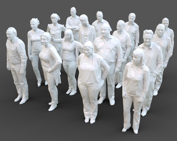 3D model architectural stylized human character | 1147653 | TurboSquid