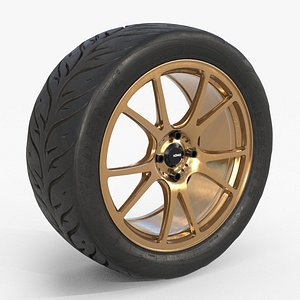 Konig Freeform 17x8 PCD 4x100 with Federal 595 RS 235 40 low-poly high poly